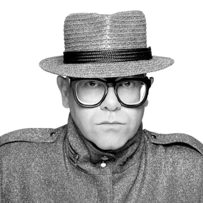 elton john straw hat