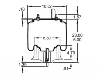 W01-358-8109 | Firestone 1T17C-8 Airide Spring | Air